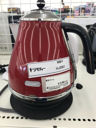 ★ジモティ割あり★ Delonghi 電気ケトル   動作確認／クリーニング済み HJ3901