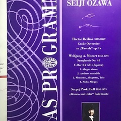 激レア❶／小澤征爾直筆サイン入り　1995 ウィーンフィルコンサートプログラム美品 の画像