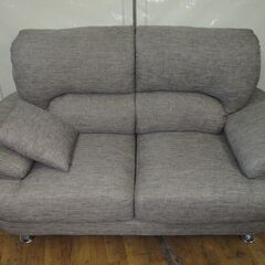R098 ニトリ 布製 2Pソファ、二人かけソファ、幅155cm Usedの画像