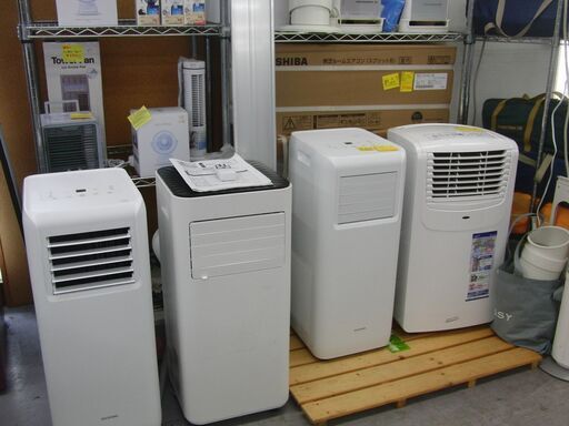 エアコン、クーラー、扇風機、除湿機などなど。冷房器具追加入荷あり！ お探しの方は是非アウトレットモノハウス 手稲店へ！