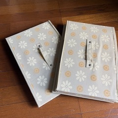 折りたためる収納ボックス　２個セットの画像