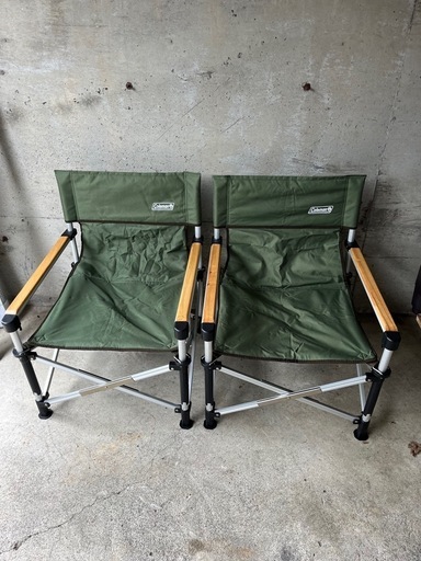 Colemanツーウェイキャプテンチェア グリーン 2脚セット アウトドア
