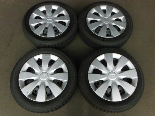 J16 ホイール付中古タイヤ ダイハツ 軽自動車 バリ山 【4本SET総額12,000円!】 スタッドレス 155/65R14 ヨコハ