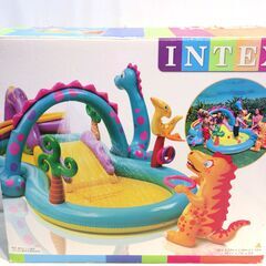 ■12268■インテックス ダイナランド プレイセンター プール INTEX 　家庭用プール 滑り台 ビニールプール 子供の画像