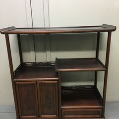 茶タンス 和風 茶箪笥 欅 茶ダンス 完成品 茶棚 日本製 サイド