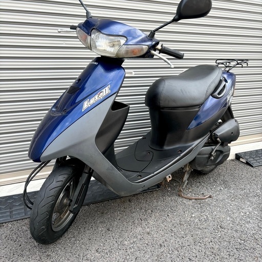 2855.高馬力２スト　レッツII バッテリー、シート、ミラー新品　千葉県柏市　配送、自走引き取りも可能