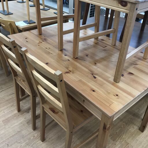 ★ジモティ割あり★ IKEA　ダイニングセット4人用　 H74×W118×D74 　クリーニング済み KJ5803
