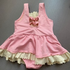 いちごのワンピース水着【110cm】の画像