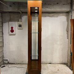 ◆🔶エリア限定 自社配送可能！🔶◆訳アリ品 USA 最高級 ヘンレドン HENREDON 照明付き ガラスキャビネット 飾り棚 キュリオケース カリモク ドレクセル ドマーニIDCの画像