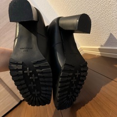 ソックスブーツ 黒の画像