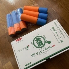 金魚すくい具100本と水鉄砲6本のセット　昭和レトロ　プール　遊具