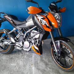 KTM 125デューク 黒/オレ  自賠責保険加入で乗れます 半...