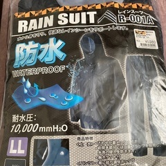  レインスーツ（新品）。