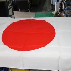 【カ前】富国生命　三越謹製　日章旗　約90✕70㎝　日の丸　国旗　昭和レトロ　約90✕70㎝の画像