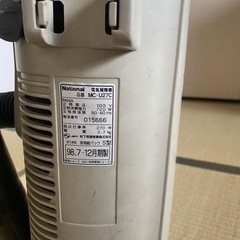 【無料】掃除機　National MC-U27C スティックルの画像