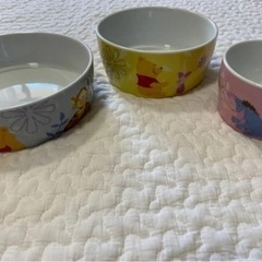 値下【未使用】くまのプーさん　保存容器兼食器セット　陶器　オマケ付