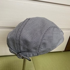 【決まりました】ハンチング帽　【千鳥格子柄・黄土色】の画像