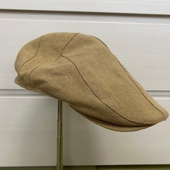 【決まりました】ハンチング帽　【千鳥格子柄・黄土色】の画像