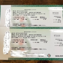 【松戸花火大会】※説明欄必読※有料席　2枚　エリア5