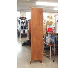 訳あり コーナーキャビネット 高さ205cm 飾り棚 コレクションケース キュリオケース キーキャビネット 屯田店の画像