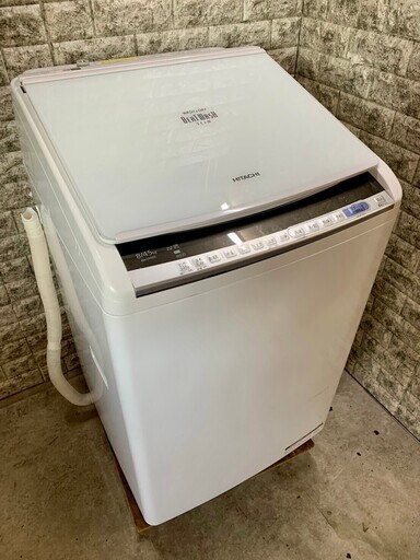 【美品】大阪送料無料★3か月保障付き★洗濯機★2019年★日立★8.0kg★BW-DV80C W★S-237