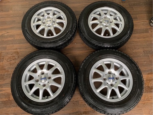 社外アルミホイール　スタッドレスタイヤ　ZACK JP-102 145/80R13