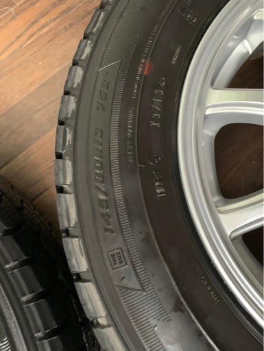 社外アルミホイール　スタッドレスタイヤ　ZACK JP-102 145/80R13