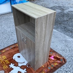 【リサイクルサービス八光】幅50㎝　ぽん家具　キッチンラック　ウォールナットの画像