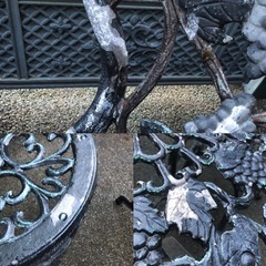 取引き中！鋳物ガーデンテーブルセットの画像