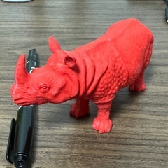 サイの置物の画像