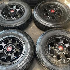 🌞195/80R15⭐ハイエースに！工賃込み！アルミホイール付B...