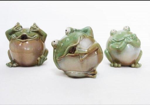 見ざる言わざる聞かざるカエルバージョン