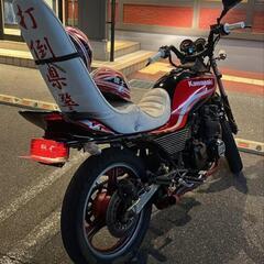 GPZ400F 車検有り 赤 黒 走行距離18600km 三段シ...