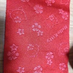 【こども用】キティちゃん作り帯　赤の画像