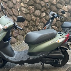 ☆自賠責 R9.3まで☆低走行 原付 50ccスクーターヤマハ ジョグ SA55Jマッドグリーンの画像