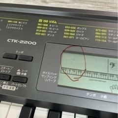 CASIO カシオ 電子キーボード CTK-2200 の画像