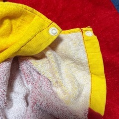 キティちゃん　フードタオルポンチョの画像
