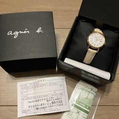 【新品未使用】agnès b.ソーラー腕時計　FBSD937　ホワイト