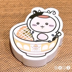 すき家×ちいかわ ダイカットマグネット くりまんじゅう（高菜明太...