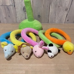 【おうち遊び】ほぼ新品✨輪投げ　エドインター★動物★知育玩具