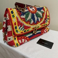 定価25万DOLCE&GABBANA ラフィア バッグ