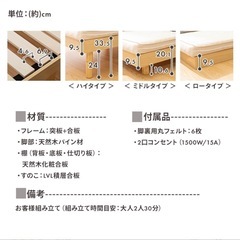 《お取り引き先決定！》
シングルベッド コンセント付の画像