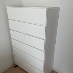 ニトリ NITORI ハイチェスト（クエス 100-6HC WH)