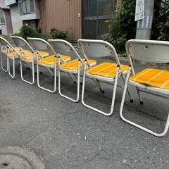 折り畳み椅子　7つセットの画像