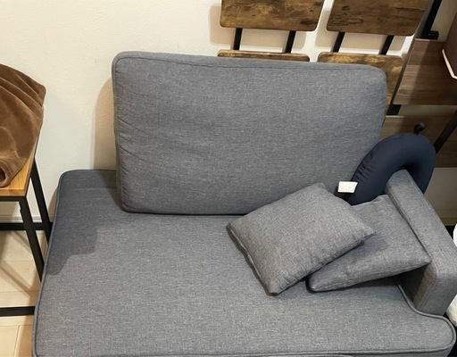 2人がけソファ(カウチとミニクッション付)