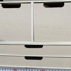 無印良品の収納ケース二つ
