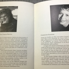  レア❺ベルリンフィル　ラトル指揮　1998 コンサートプログラム美品/ チケットありの画像