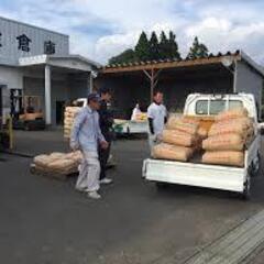 新米の集荷作業