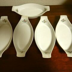 ◆グラタン皿 5枚セット 中古品