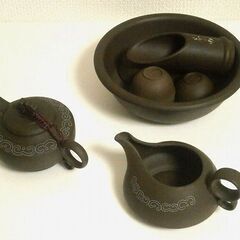  ★茶器セット ウーロン茶 未使用品 焼物 きゅうす 茶碗